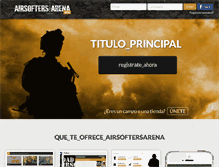 Tablet Screenshot of airsoftersarena.com